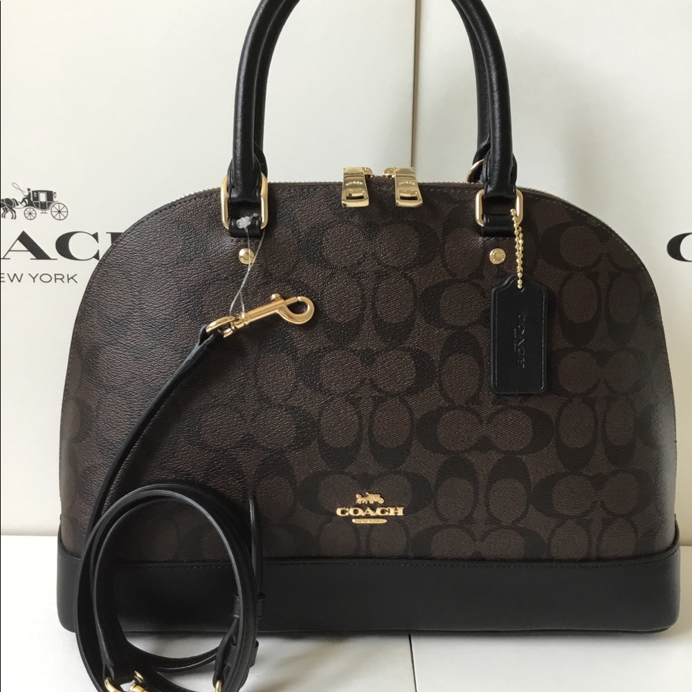 🌷Coach Large Sierra Satchel In Signature NWT. - Picture 5 of 7